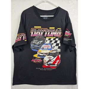 3/$25 Daytona Racing Graphic Tee Men’s XL Fresh Laundry Black Cars